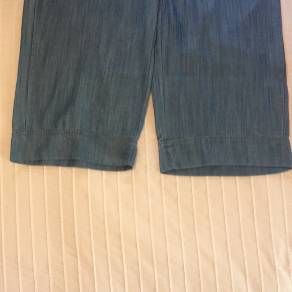 Crown and Ivy chambray wide leg pants - Picture 6 of 8